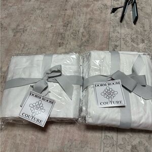 White Bed Skirt extra long